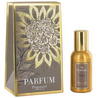 Fragonard Ile d'Amour Gold Bottle Parfum 30 ml or 60 ml-Fragonard Parfumeur-Oak Manor Fragrances