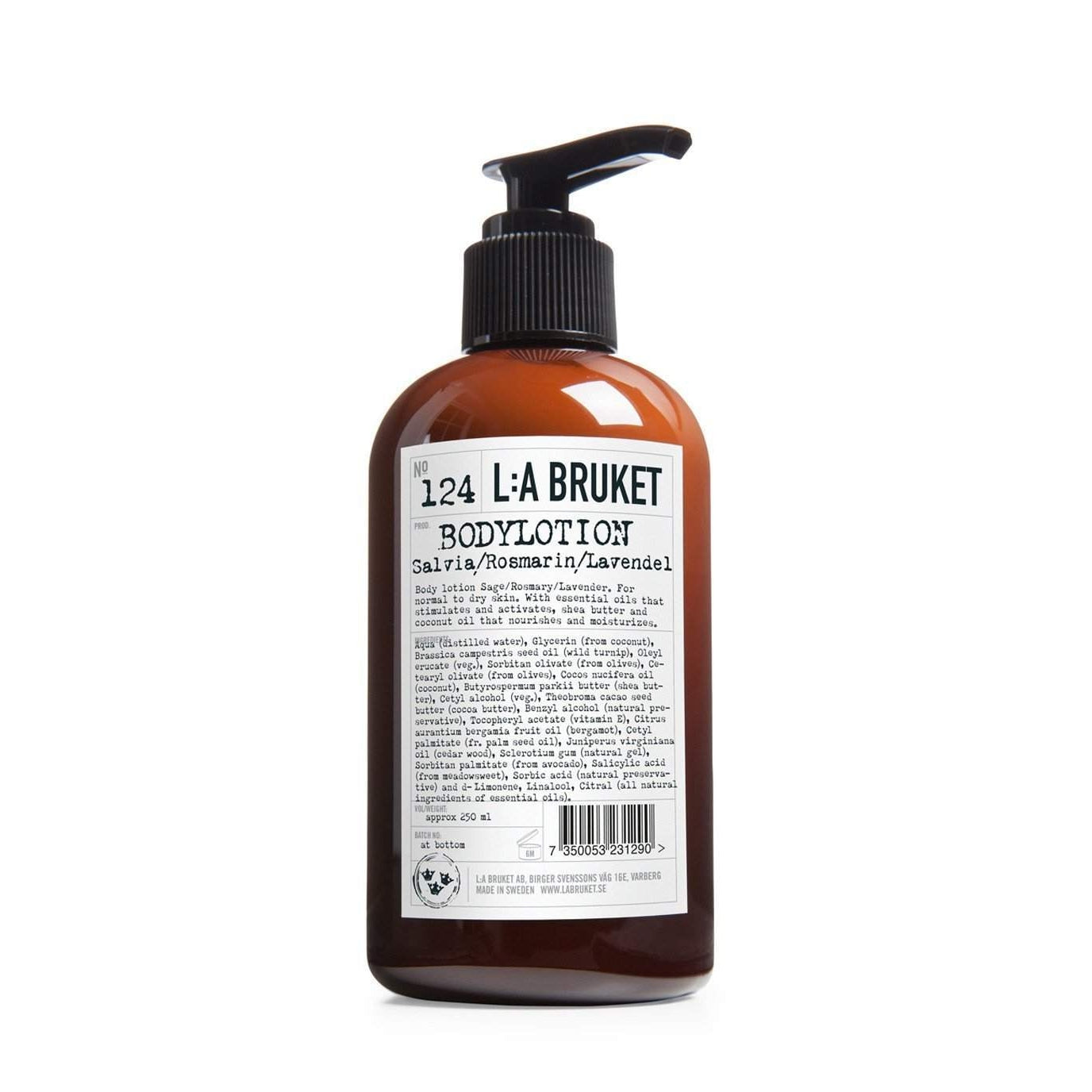L:A Bruket No. 124 Sage Rosemary Lavender Body Lotion 240 ml-L:A Bruket-Oak Manor Fragrances